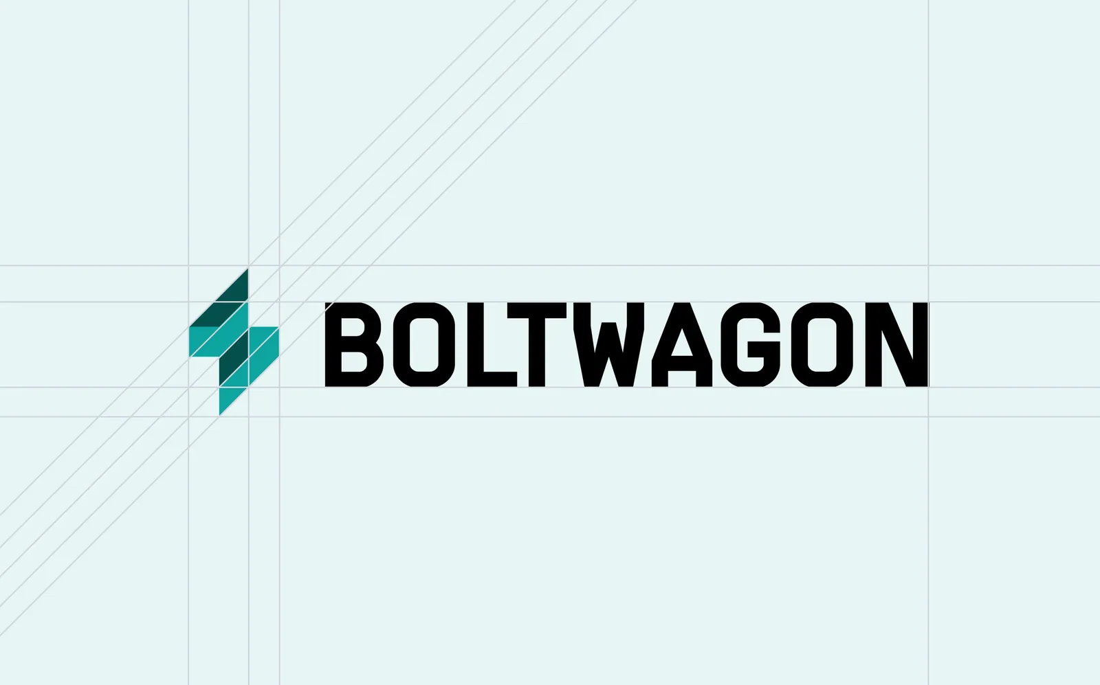 BoltWagon logo construction and brand identity