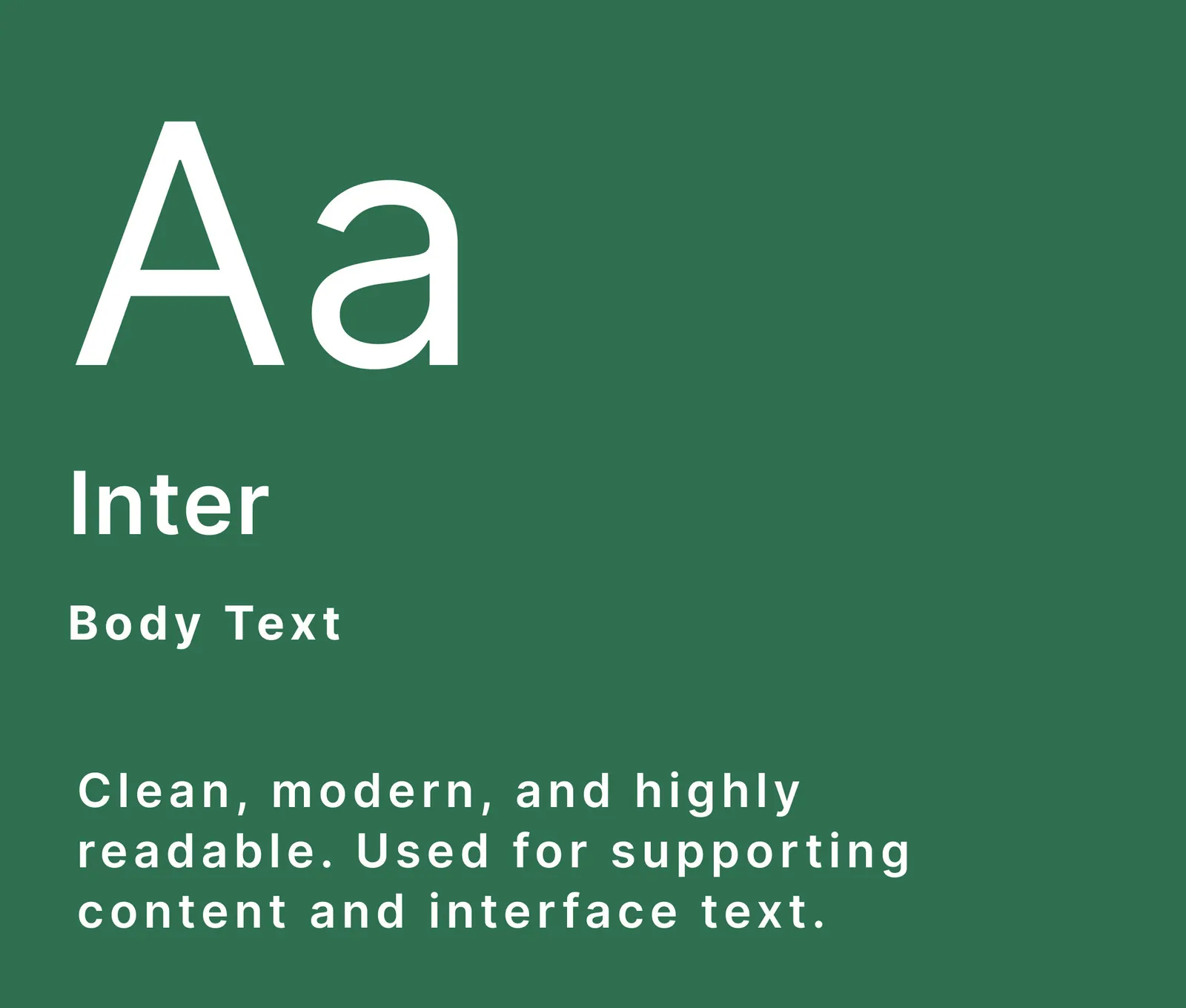 Inter: clean, readable body and interface text
